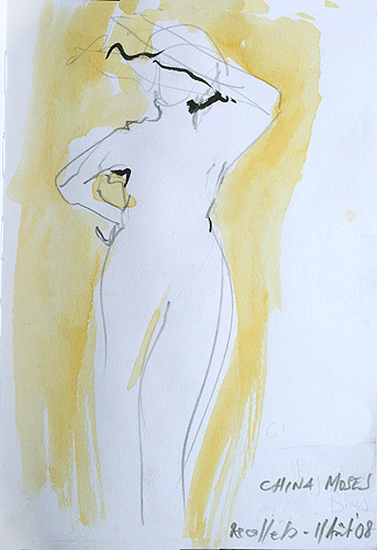 china moses - gesture darwing of a musician dancer