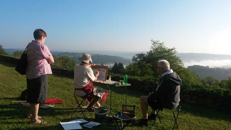 painting lesson en plein air