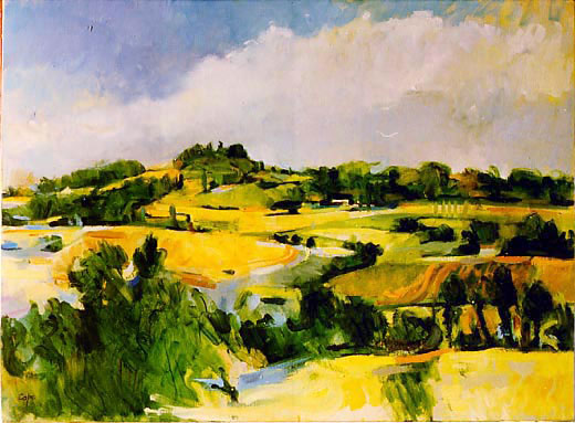 oil painting south west france landscape 