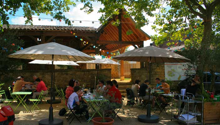 french bar in rural village
