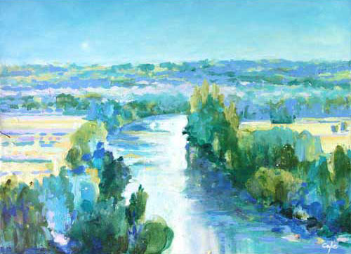 dordogne riviere tableau l'esperance