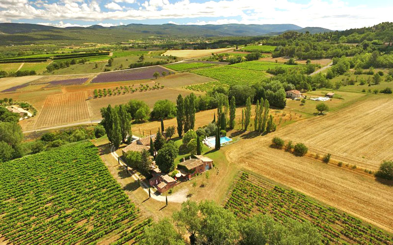 aerial view provencal landscapee