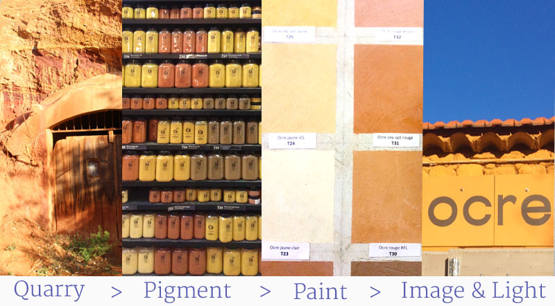 ocre pigments artists paints image light