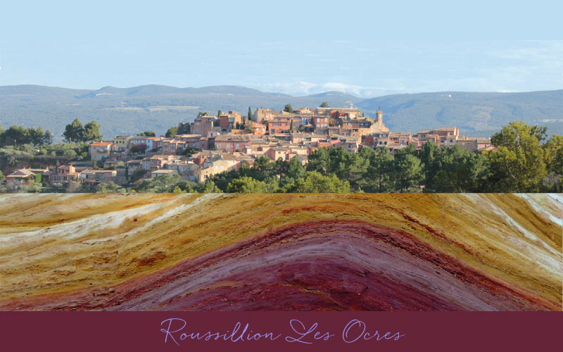 collage village on hilltop soth france