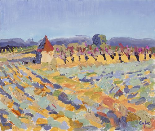 lavender cherries oil painting provence demonstration art holiday