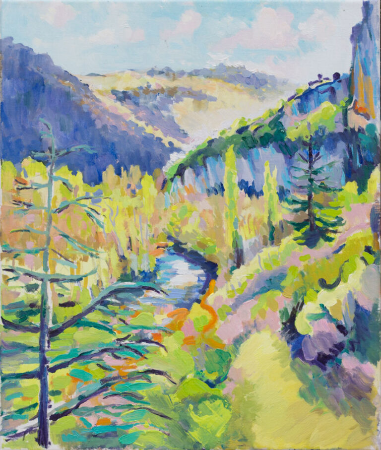 oil painting,colourist, plein-air,cele valley,lot,france
