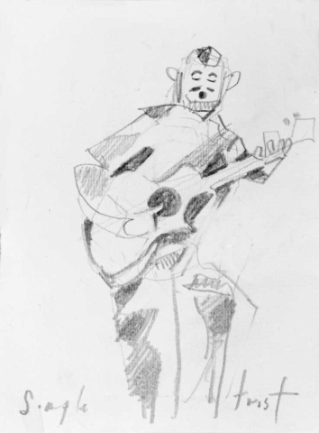 musicien,guitar,pencil,sketch, gesture drawing, jez hellard,