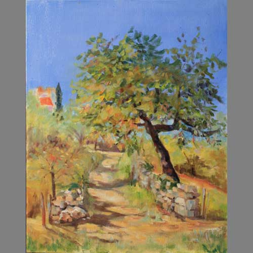 'Pilgrim's Path' By Janetta. Oil. Advanced level.