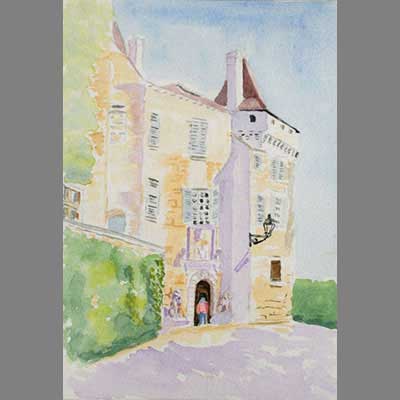 'South Facade of Chateau de Béduer' by Chris.