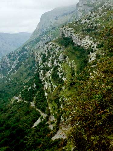 rocks, cliffs, hills, mists