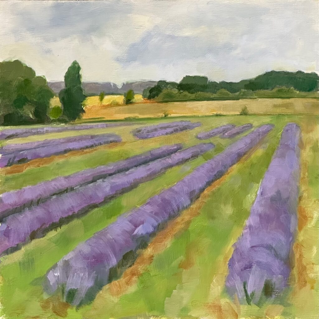 lavanendar farm,dordogne,painting,plein-air,alla prima, workshop