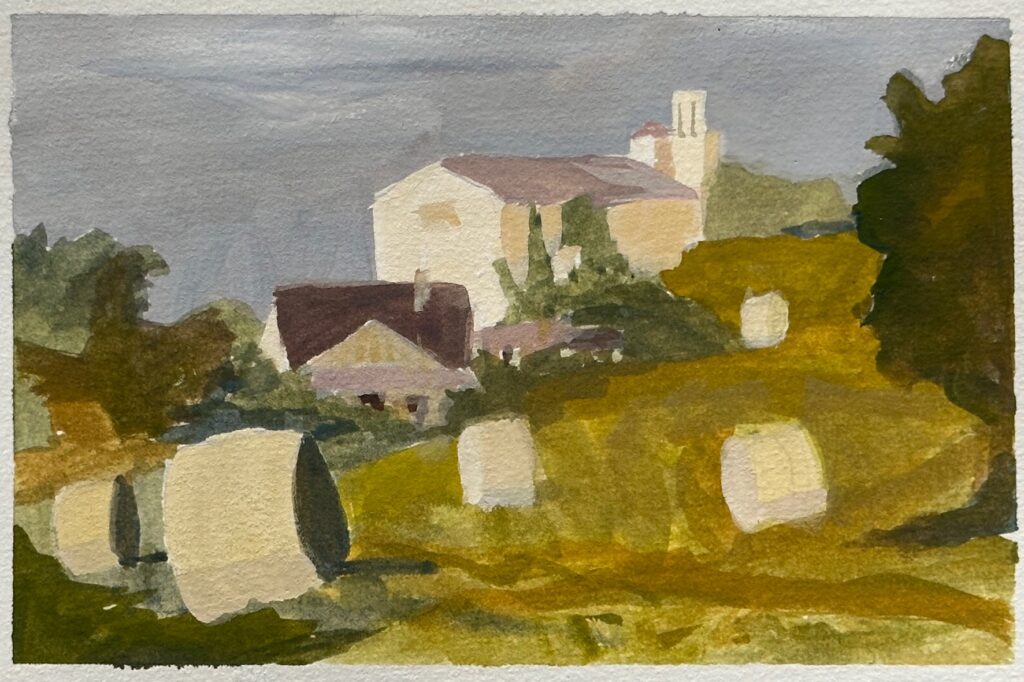 gouache,plein-air,painting, etude,study