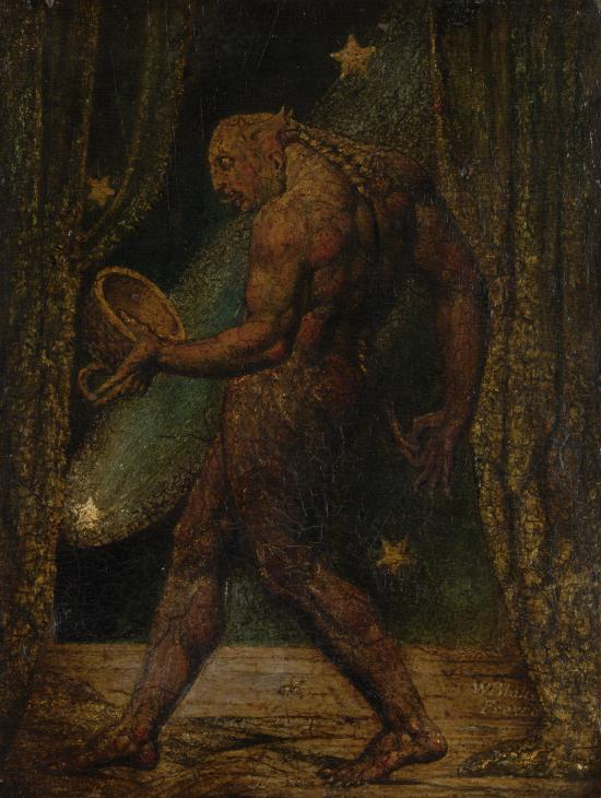 blake, watercolour, ghost of a flea