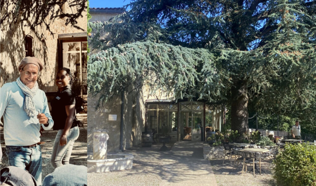 grande entree,chateau de sanse,painting holiday venue