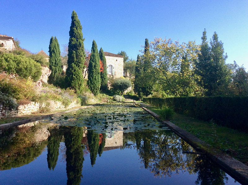Pool, Sardy, Dordogne, waterlilies, painting inspiration,