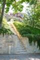 fontaine,garden,steps,frech,spa,chateau