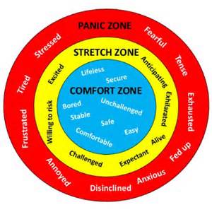 Panic-strech-comfort zone model of learning