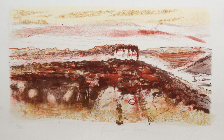 Lithographie sur Pierre,failase,causses de quercy,lot,val de paradis, cele, marcilhac surcele, rochers